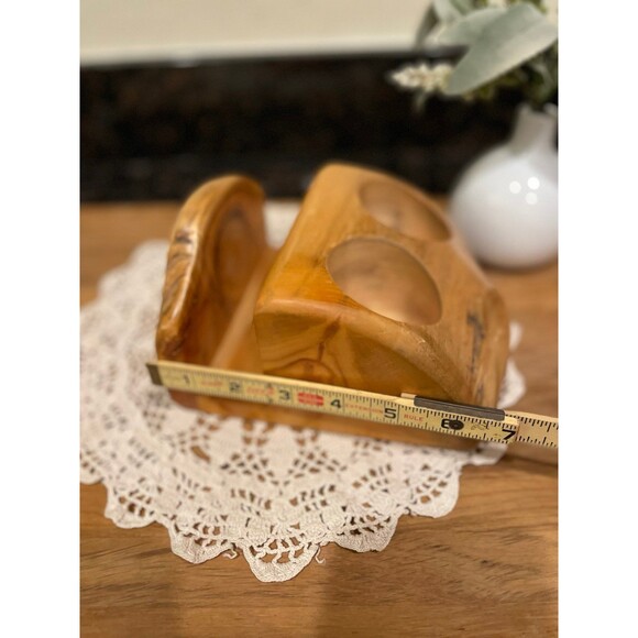 Handmade Wood Napkin, Salt & Pepper Holder - Picture 7 of 10
